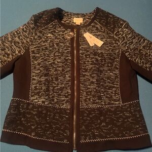 Chico's Black and White Blazer NWT